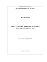 Nghiên cứu xây dựng chỉ số chất lượng nước (water quality index   WQI) trong phân vùng chất lượng nước các sông trên địa bàn tỉnh thái nguyên  