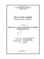 Thiết kế và chế tạo cánh tay robot chơi đàn piano 