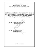 Thiết kế sàn bê tông ứng lực trước sử dụng giải pháp dầm bẹt và lựa chọn phương án thi công hợp lý cho tầng hầm công trình khách sạn le sands (phương án 2) 