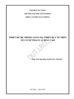 Thiết kế hệ thống nâng hạ thiết bị y tế trên xe cơ sở thaco auman c160 