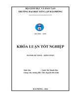(Khóa luận tốt nghiệp) Hoàn thiện tổ chức kế toán thanh toán nhằm quản lý tốt công nợ tại Công ty cổ phần Phương Bắc
