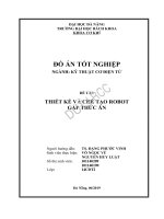 Thiết kế và chế tạo robot gắp thức ăn 