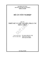 Thiết kế và chế tạo máy phay CNC mini 3 trục 