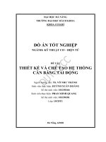 Thiết kế và chế tạo hệ thống cân băng tải động (đồ án tốt nghiệp xây dựng dân dụng và công nghiệp) 