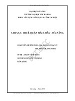 Chi cục thuế quận hải châu, đà nẵng (đồ án tốt nghiệp xây dựng dân dụng và công nghiệp) 