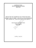 Thiết kế nhà máy chế biến rau quả với hai mặt hàng đồ hộp cà chua tự nhiên năng suất 1,5 tấn sản phẩm giờ và bột cam hòa tan năng suất 32 tấn nguyên liệu ca 