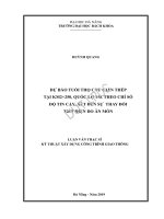 Dự báo tuổi thọ cầu giàn thép tại KM2+250, quốc lộ 14e theo chỉ số độ tin cậy, xét đến sự thay đổi tiết diện do ăn mòn 