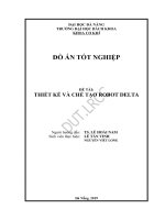 Thiết kế và chế tạo robot delta 