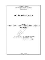 Thiết kế và chế tạo hệ thống xếp áo quần tự động 