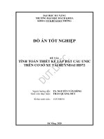 Tính toán thiết kế lắp đặt cẩu unic trên cơ sở xe tải huyndai HD72 