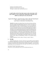 Sự biến động một số chỉ tiêu sinh lí, hóa sinh theo tuổi phát triển của quả mướp đắng (Momordica Charantia Linn) trồng tại trâu quỳ, Gia Lâm, Hà Nội