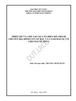 Thiết kế và chế tạo xe lăn điện hỗ trợ di chuyển địa hình có cấp bậc và cảnh báo sự cố cho người thân 