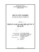 Thiết kế và chế tạo máy khắc gỗ CNC 4 bậc tự do 