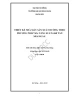 Thiết kế nhà máy sản xuất đường theo phương pháp SO2 năng suất 6160 tấn mía ngày 