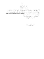Nghiên cứu hành vi chuyển đổi việc sử dụng dịch vụ ngân hàng của khách hàng cá nhân tại các ngân hàng thương mại việt nam 