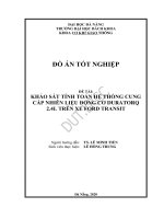 Khảo sát tính toán hệ thống cung cấp nhiên liệu động cơ duratorq 2 4l trên xe ford transit 