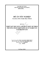 Thiết kế nhà máy sản xuất bột mì theo phương pháp khô năng suất 35 000 tấn sản phẩm năm 