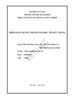 Khối giảng đường trường đại học tôn đức thắng (đồ án tốt nghiệp xây dựng dân dụng và công nghiệp) 