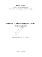 Chung cư an bình, thành phố nha trang, tỉnh khánh hòa (đồ án tốt nghiệp xây dựng dân dụng và công nghiệp) 