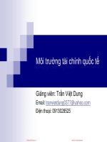 Slide môn quản trị tài chính quốc tế: Chương 1: Môi trường tài chính quốc tế