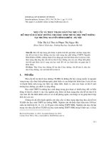 Nhu cầu và thực trạng đáp ứng nhu cầu hỗ trợ tâm lí học đường cho học sinh trung học phổ thông tại trường Nguyễn Bỉnh Khiêm - Hà Nội