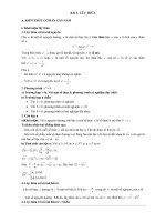 Các dạng bài tập vận dụng cao hàm số lũy thừa, hàm số mũ và hàm số lôgarit 