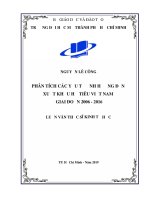 phân tích các yếu tố ảnh hưởng đến xuất khẩu hồ tiêu việt nam giai đoạn 2006   2016 