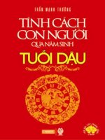 Tính cách con người qua năm sinh tuổi dậu (NXB thời đại 2011)   trần mạnh thường, 104 trang 
