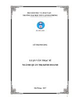 (Luận văn thạc sĩ) Biện pháp nâng cao hiệu quả sử dụng vốn tại Công ty cổ phần tư vấn thiết kế và đầu tư xây dựng Lê Chân