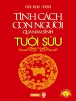 Tính cách con người qua năm sinh tuổi sửu (NXB thời đại 2011)   trần mạnh thường, 111 trang 