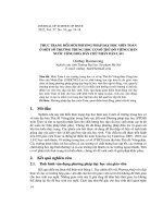 Thực trạng đổi mới phương pháp dạy học môn toán ở một số trường trung học cơ sở thủ đô Viêng chăn nước Cộng hoà Dân chủ Nhân dân Lào