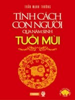 Tính cách con người qua năm sinh tuổi mùi (NXB thời đại 2011)   trần mạnh thường, 102 trang 
