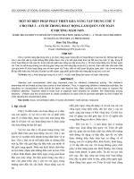 Một số biện pháp phát triển khả năng tập trung chú ý cho trẻ 3-4 tuổi trong hoạt động làm quen với toán ở trường mầm non