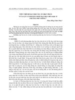 Tiến trình dạy học dự án học phần “lý luận và phương pháp dạy học hóa học ở trường phổ thông”