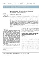 Văn hóa vật chất của người Việt thế kỷ XVII - XIX qua con mắt người phương Tây