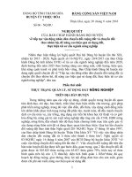 NGHI QUYET SO 06 VE CHUYENDOI RUONG DAT