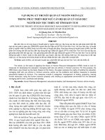 Vận dụng lý thuyết quản lý nguồn nhân lực trong phát triển đội ngũ cán bộ quản lý giáo dục người dân tộc thiểu số tỉnh Kon Tum