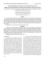 Phát triển khả năng quan sát cho trẻ mẫu giáo thông qua trò chơi học tập trong hoạt động làm quen với toán
