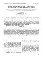 Nghiên cứu quan hệ tương thích của phát triển giáo dục và đào tạo đối với phát triển kinh tế