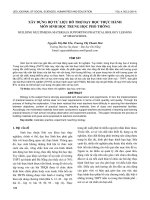 Xây dựng bộ tư liệu hỗ trợ dạy học thực hành môn Sinh học trung học phổ thông