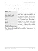 Phân lập vi khuẩn tổng hợp enzyme agarase từ nước biển và xác định hoạt tính của enzyme