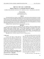 Hợp tác Việt Nam - Campuchia trong lĩnh vực an ninh phi truyền thống