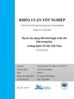 Bài luận tốt nghiệp Thâm định xây dựng cải tạo quán cà phê ở trường quốc tế AISVN