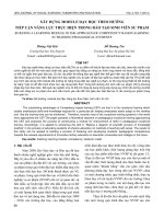 Xây dựng module dạy học theo hướng tiếp cận năng lực thực hiện trong đào tạo sinh viên sư phạm