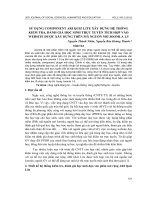 Sử dụng component ARI Quiz Lite xây dựng hệ thống kiểm tra, đánh giá học sinh trực tuyến tích hợp vào website được xây dựng trên mã nguồn mở Joomla 1.5