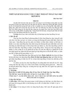 Thiết kế kế bài giảng tâm lý học theo kỹ thuật dạy học hợp đồng