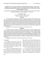 Nghiên cứu xây dựng chương trình môn học Địa lý du lịch (Tourism geography) phục vụ dạy học tăng cường tiếng Anh tại Đại học Đà Nẵng