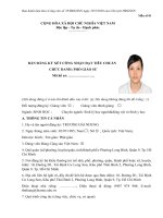 BẢN ĐĂNG KÝ XÉT CÔNG NHẬN ĐẠT TIÊU CHUẨN CHỨC DANH: PHÓ GIÁO SƯ