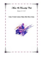 Giáo Trình Guitar Đệm Hát Đơn Giản