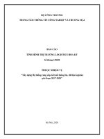 BÁO CÁO TÌNH HÌNH THỊ TRƯỜNG LOGISTICS HOA KỲ Số tháng 1/2020 THUỘC NHIỆM VỤ “Xây dựng Hệ thống cung cấp, kết nối thông tin, dữ liệu logistics giai đoạn 2017-2020”